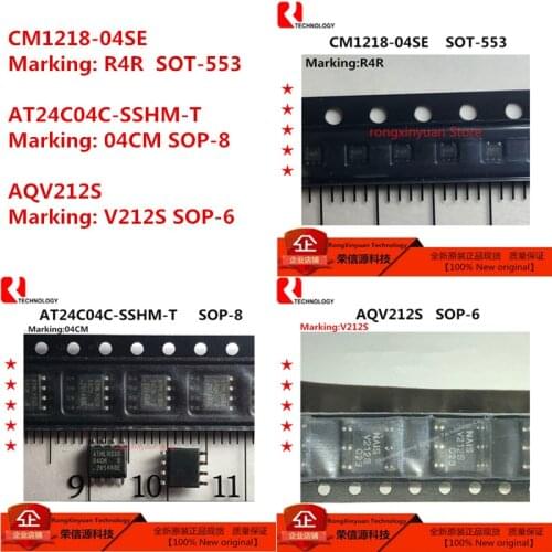 10 pcs/lot CM1218-04SE R4R CM1218 CM1218-C4SE AT24C04C-SSHM-T 04CM AT24C04C-SSHM AT24C04C AT24C04 AQV212S V212S AQV212 New