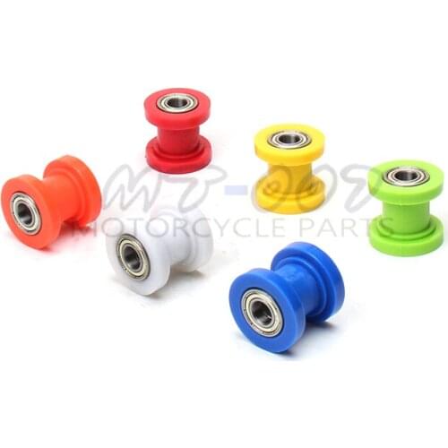 2pcs of 8mm 10mm Chain Roller Slider Tensioner Wheel Guide Pit Dirt Mini Bike Moto Atv High Quality M8 M10 Free shipping