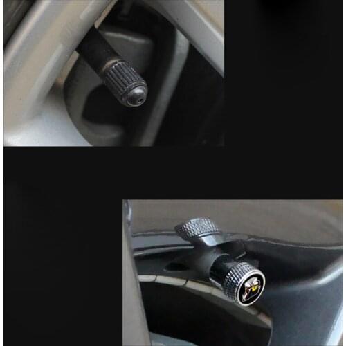 4X Metal Tire Valve Caps Dust Cover for Dodge Caravan Challenger SRT Caliber Charger Durango Ram Bumblebee Super Bee Chevrolet