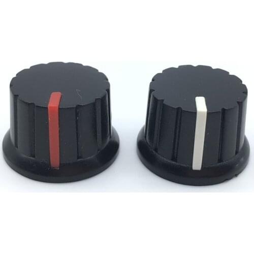 5pcs/lot 6mm 15/64" Shaft Diameter Potentiometer Knobs Half Shaft Type Plum Shaft