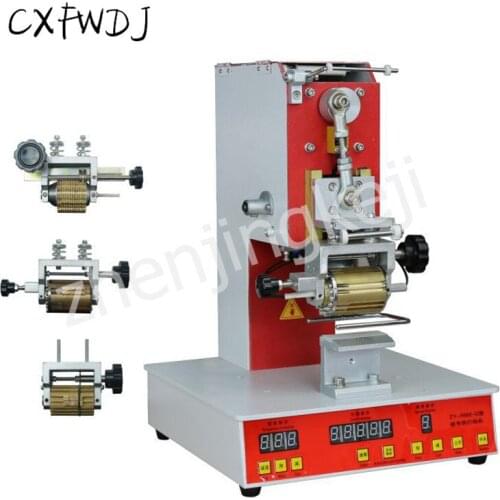 Automatic Coding Machine Production Date Electric Delay Dial Double Row Coding Shoe Bronzing Machine 220V/60HZ Coding Machine