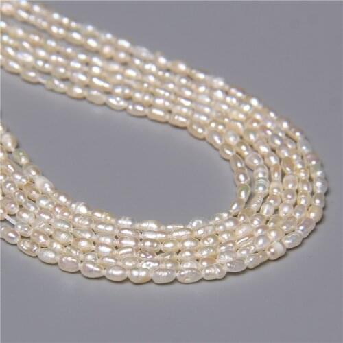 2mm Natural White Small Tiny Freshwater Pearl Beads Punch Loose Spacer Seed Pearls Beads For Jewelry Making Necklace Earring