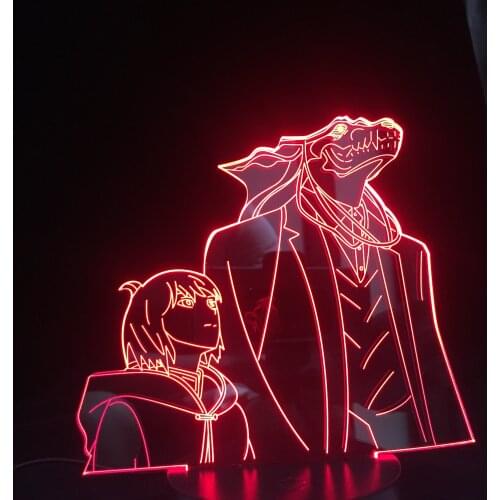 The Ancient Magus Bride for Bedroom Decor Night Light Child Birthday Gift Manga 3d LED Lamp Anime Night Light Dropshipping