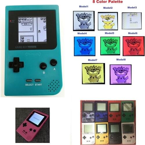 8 Color Palette Refurbished For GameBoy Pocket Console For GBP Console With Backlight Backlit LCD Mod Console