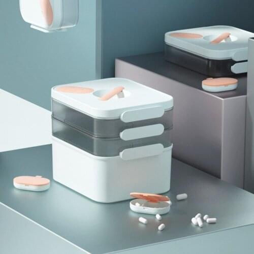 Medicine Box Portable Medicine Box Household Nursing Large Capacity Storage Box Separate Storage Small Medicine Box