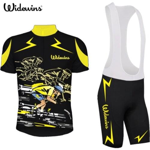 Best Quality Climber Cycling jersey for Best Brazil MITI fabric cycling jersey Top quality yellow gentleman cycling gear 5232