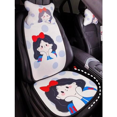 Cartoon Girl Fashion 3D Breathable Mesh Four Seasons Universal Car Neck Pillow Interior Decorations