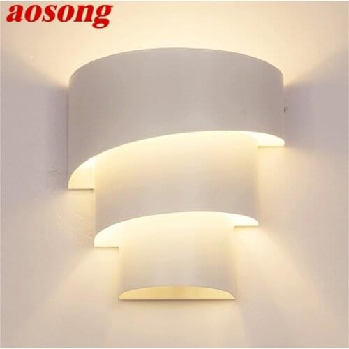 AOSONG Wall Lamps LED Modern Nordic Simple Indoor Sconces Lights For Home Living Room