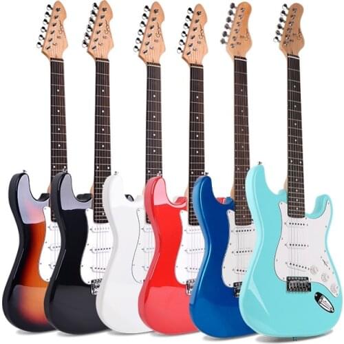 New electric guitar 22 dishes beginner Bright light Basswood Single shake Single EQ Musical instrument