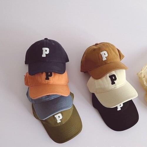 2021 Spring New Arrival Girls Fashion Letter Hats Kids Korean Design Hats Baby Hat