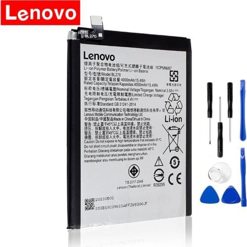 New Original Lenovo BL270 Batteries For Motorola Moto G6 Play Battery XT1922 Series Mobile Phone + Gift Tools