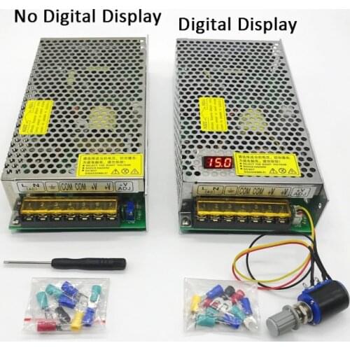AC110V/220V to 0-5V 40A 200W Digital Display Adjustable to 6V DC Switching Power Supply HJS-200-0-5 No digital display available