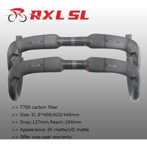 RXL SL Carbon handlebar For Bicycle 31.8*400/420/440mm Road Bike Handlebars 3K/UD Matte Cycling Drop Bar