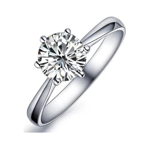 Lose money promotion high quality shiny star zircon crystal 925 sterling silver ladies`wedding rings jewelry gift