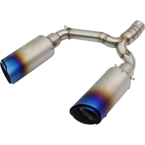Slip On For Suzuki GSR400 GSR600 BK400 BK600 Motorcycle Exhaust Muffler Pipe with Middle Link Pipe Motorbike Escape DB Killer