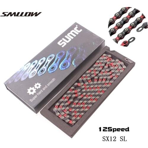 SUMC Bicycle Chain SX12SL Rainbow126L 12 Speed with MissingLink for Mountain/Road Bike Bicycle Parts With Original box