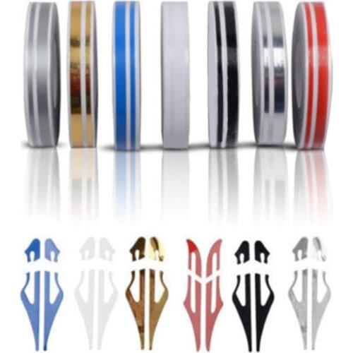 Universal 12mm Striping Pin Stripe Steamline DOUBLE LINE Tape Car Body Decal Vinyl Sticker Car Accessiores Accessories 6 Styles