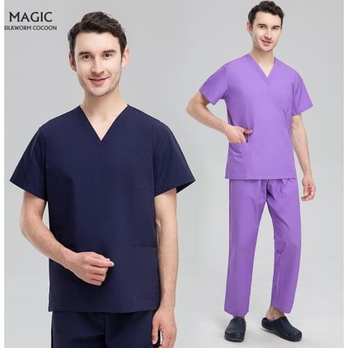 Pet Clinic Veterinary Work Clothes Hospital Surgery Uniforms Operating Room Doctor Workwear Unisex Pharmacy Womens Scrubs Sets