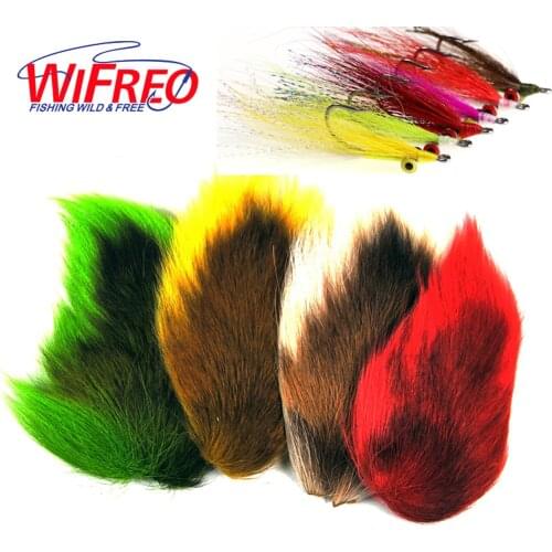 Fly Tying Northen Bucktail Deer Hair For Trout Salmon Flies Jig Treble Hook Dressing Baitfish Tying Material Green White Red