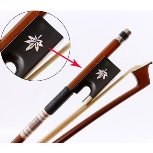 Yinfente Advanced 4/4 Violin Bow Brazilwood Bow Stick Greet Balance AAA HorseTail Ebony frog