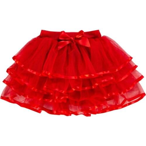 Tutu Skirt Girls Cake Tutu Pettiskirt Dance Miniskirt Birthday Princess Ball Gown Children Kids Clothes 4 Layers Tulle Skirts