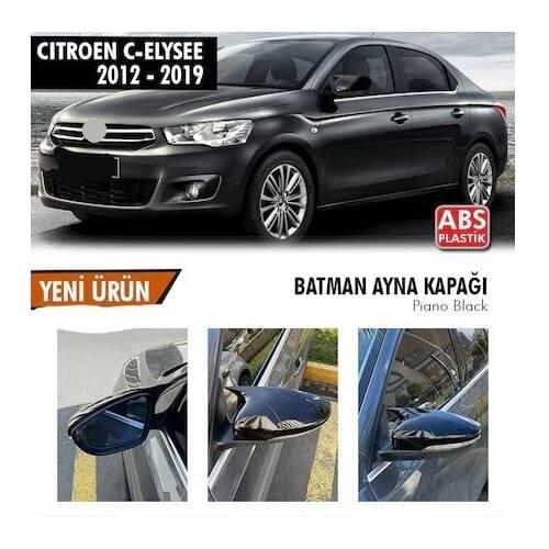 Bat Mirror Cover Piano Black For Citroen C-Elysee ABS 2012-2019 From Quality Product Full Harmony 1 Suit 2 piece (Right and Left