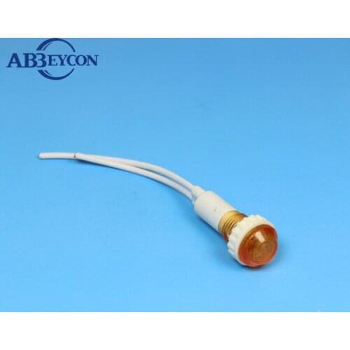 ZS80 10mm pilot lamp 24vdc indicator light with wire indiactor light