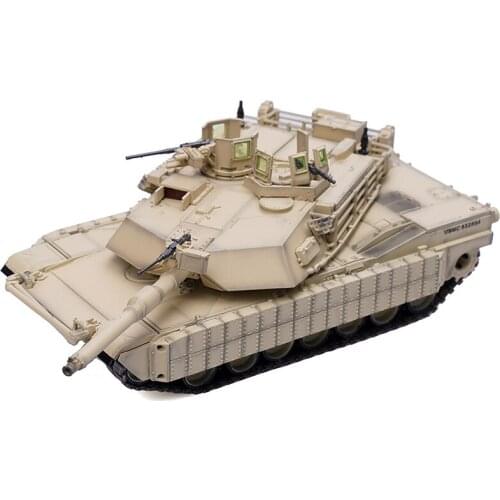 1/72 Scale 12208PB America Marine Corps M1A1 TUSK Main Battle Tank Model Splicing Track Diecast & Toy for Collection Gift Show