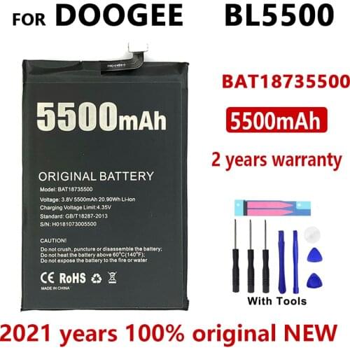 100% Original 5500mAh BL 5500 Replacement battery For DOOGEE BL5500 Phone High Quality Batteries With Tools