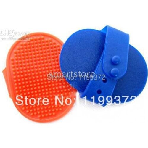 100pcs/lot Pet Cat Dog Rabbit Rubber Breed Massage Massager Grooming Bath Pet Dog Cat Glove Hair Brush Comb Rake Mixed Colors