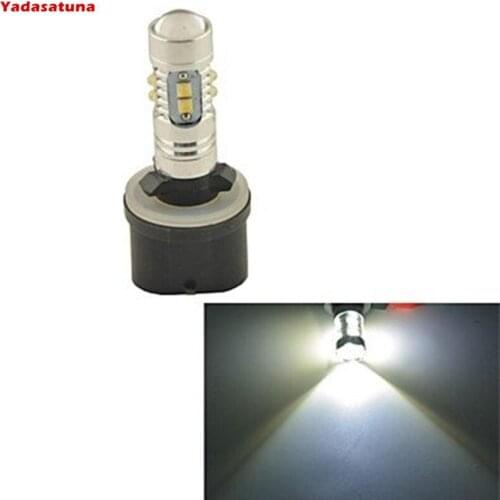 2Pcs Extremely Bright Max 50W High Power 880 890 892 LED Bulbs for DRL or Fog Lights, White Car Lighting