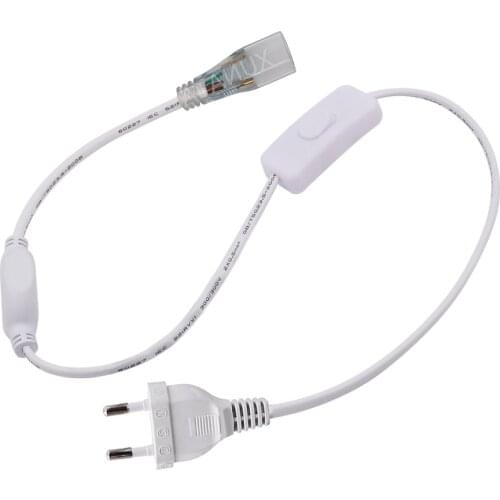 220V 6mm/12mm/15mm PCB EU Adapter With On / Off Switch Power Plug Waterproof Led Driver for 220V Led Strip