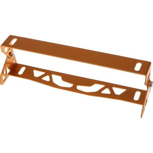 Car Aluminum Gold Adjustable Rotating Number Plate License Plate Frame