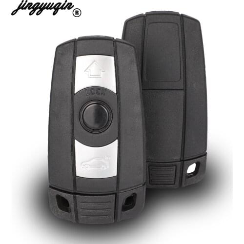 Remote Car Key Case for BMW 1 3 5 6 Series E90 E91 E92 E60 3 Button Uncut Blade Blank Smart Card Key Shell Replacement Fob Cover