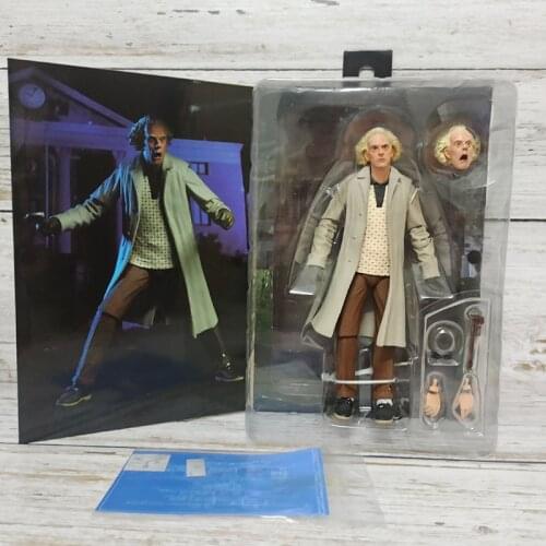 Back To The Future Doc Brown Figure Neca Ⅱ Sports Almanac The 35th Anniversary Collectable Model Gift