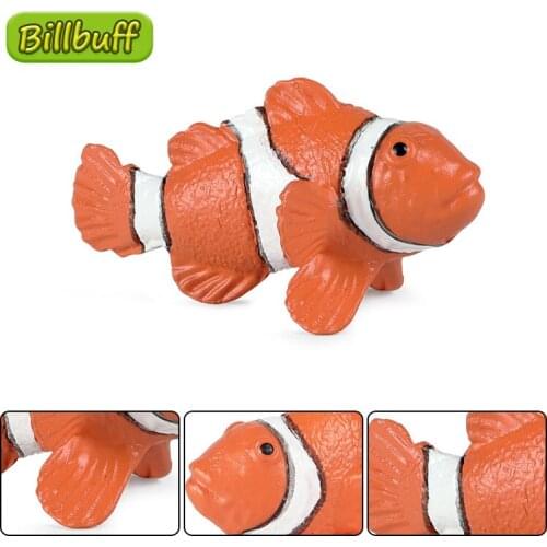Hot Simulation Solid Marine Animal Figures Lifelike PVC Fish Action Model Collection Deco Doll Educational toy for children Gift