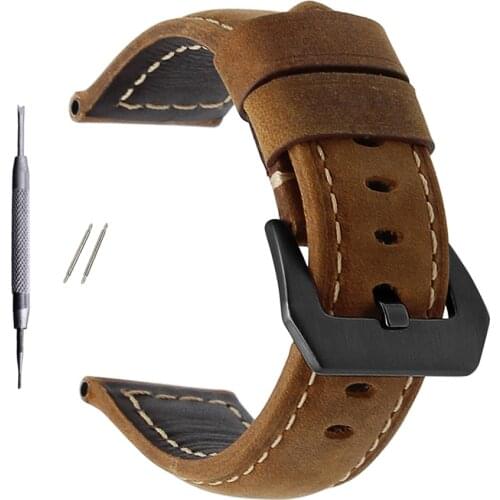 20 24mm Italian Calfskin Leather Watch Band For Bell Ross Series BR01 BR03 Strap Watchband Bracelet Belt leather Man Watch band