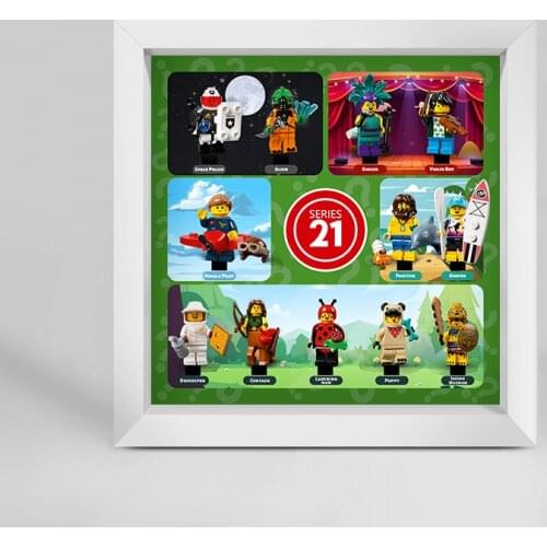 Building Block Body Minifigure Photo Frame Show Case for 71029 (Not Including Minifigure)