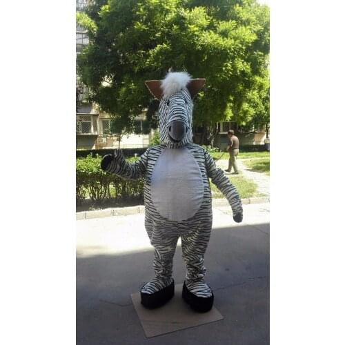 Zebra Mascot Costume Suit Cosplay Party Game Animal Fancy Dress Outfits Advertising Promotion Carnival Halloween Adults Parade