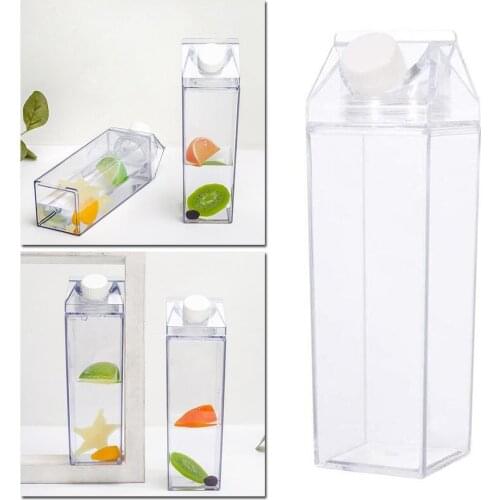 500ML Creative Transparent Milk Water Bottle Drinkware Outdoor Climbing Tour Camping Children Men Milk Water Bottle