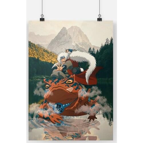 Modular Pictures Jiraiya Gamabunta Animation Canvas Wall Art Paintings Cartoon Printed Poster Living Room Home Decoration Frame