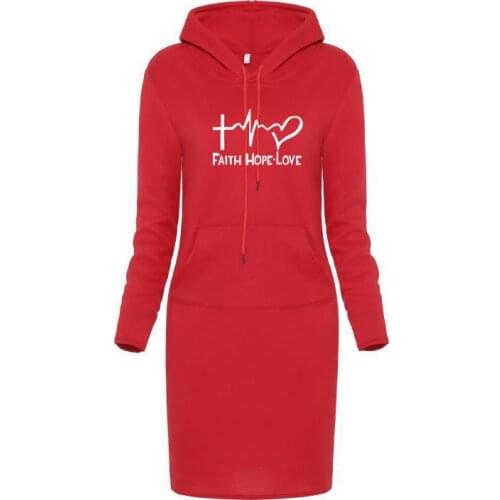 Hope Love Hoodies for Women Autumn Winter Casual Fashion Street Hooded Tops Female Clothes Plus Size S-3Xl