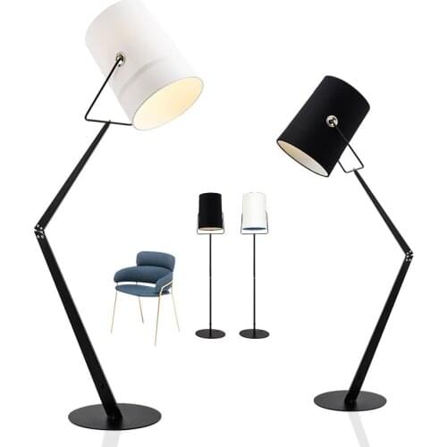 Nordic designer modern big floor lamp big house standing lamp decoration floor lamp black or white lamp modern lighting