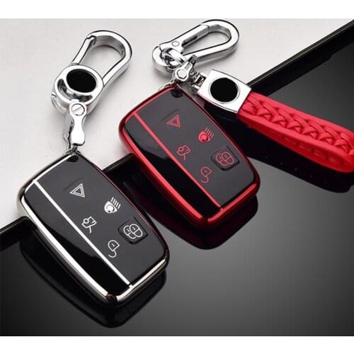 Key cover new TPU For Land Rover Range Rover Sport A9 Discovery 2 3 4 Sport For Jaguar XF A8 A9 X8 XE XF XFL keyring keychain