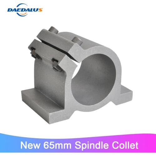 New arrived Clamp 65MM Spindle Motor Clamping Bracket With Screws Spindle Motor Clamp Cast Iron For CNC Engraving Tools