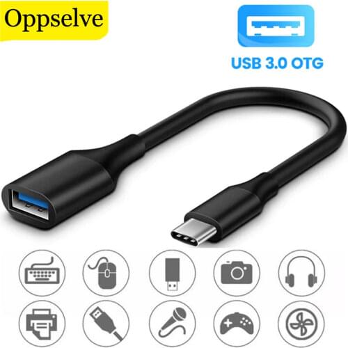USB Type C To USB 3.0 Adapter OTG Cable For Macbook Xiaomi 11 10 Redmi Note 9 Pro Samsung S20 S10 USBC Type-C Adapter Connector