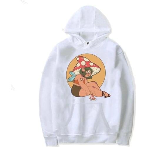 Mushroom Sweater Women Hoodies Cartoons Sweatshirt Anime Hoodie Anime Clothes For Teens Women Harajuku Hoody Dropshipping