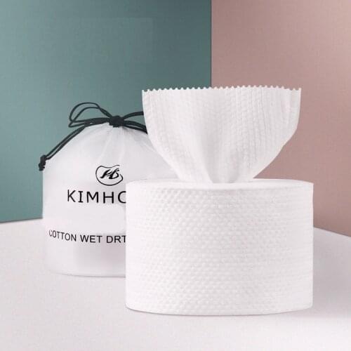 1 Roll Of Disposable Face Towel Non-Woven Tissue Wipes Cotton Pads Facial Cleansing Make Up Remover