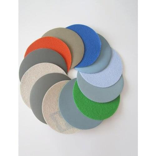 10pcs/lot 1" - 8" Flocking Waterproof Sanding Discs 25 - 200mm Self-adhesive Sandpaper 800 ~ 10000 Grit for Wet/Dry Polishing