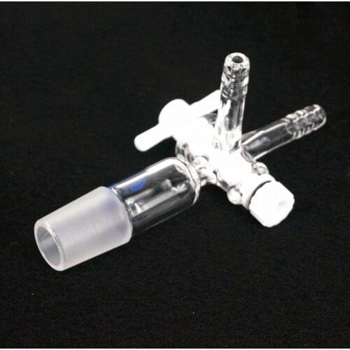 24/29 Joint Laboratory Vacuum Adapter with 8mm hose connections Glass stopcock glass instrument
